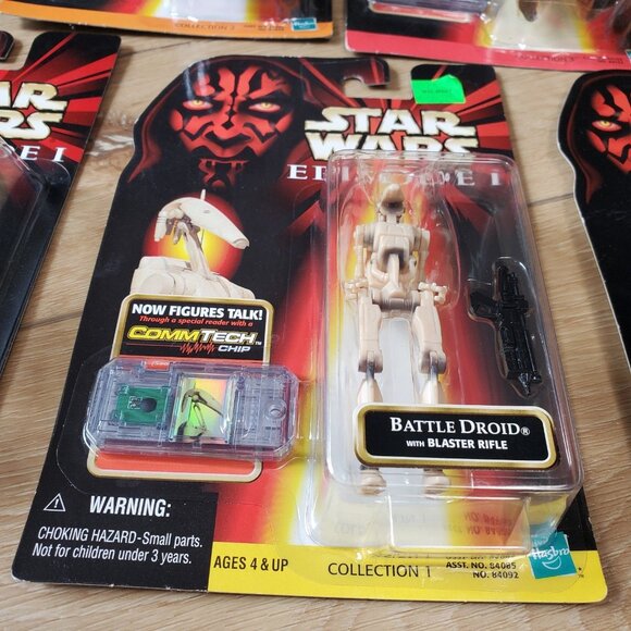 Lot of 7 Star Wars Episode 1 Action Figure Hasbro 1998 1995 NIP Collectibles - Picture 6 of 16